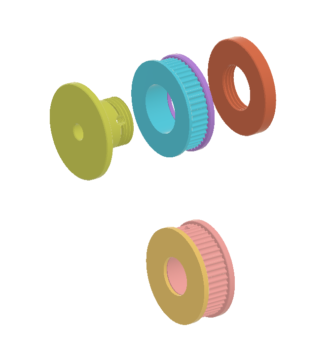 Belt driven clutch for any focuser motor or drive motor